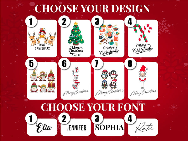 Personalized Gnomie Christmas - 14"W x 16"H (35 cm x 40 cm) Tote Bag - Pamusan.com