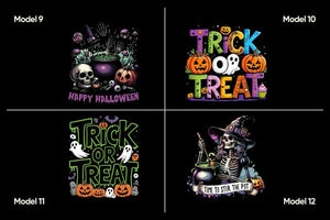 Personalized Halloween Tote Bag – Custom Black Canvas with 12 Unique Designs - Pamusan.com