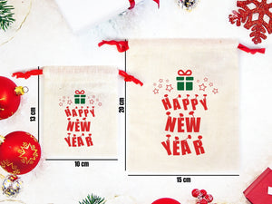Personalized Happy New Year Gift Bag, New Year's Eve Party Favor, Custom New Year Bag, Add Logo & Text, New Year's Survival Kit, Hangover Kit - Pamusan.com