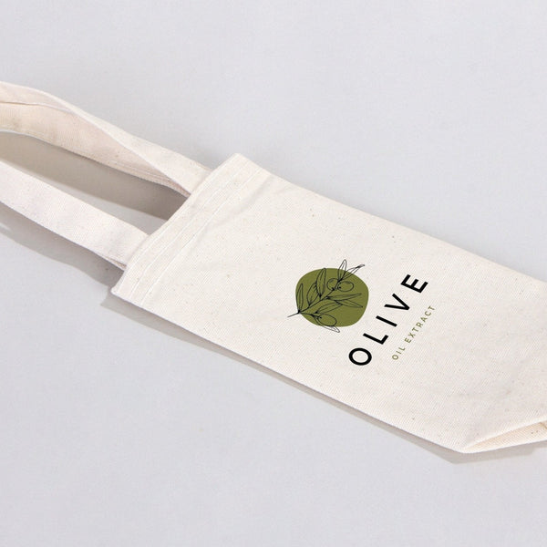 Personalized Olive Oil Bottle Bag, Thermos Bag, Olive Oil Tote Bag, Custom Canvas Wine Tote, Custom Bottle, Water Bottle Bag - Pamusan.com
