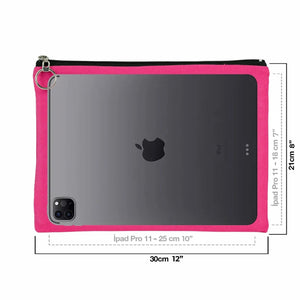 Personalized Pink Cotton Clutch Pouch – 12" × 8" (30 × 21 cm) – 10 oz Fabric - Pamusan.com