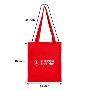 Personalized Red Tote Bag – 8 oz Cotton, Reusable - Pamusan.com