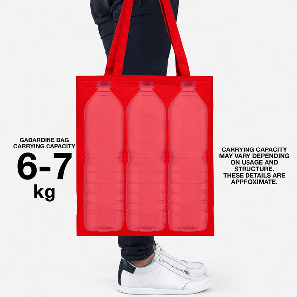 Personalized Red Tote Bag – 8 oz Cotton, Reusable - Pamusan.com