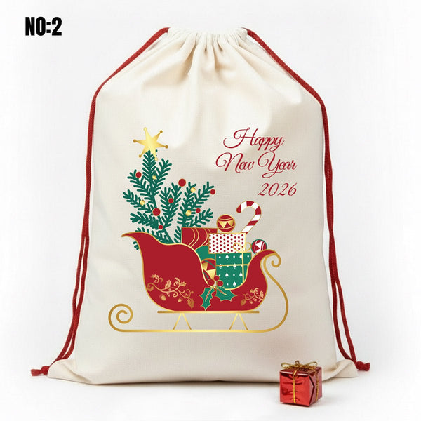 Personalized Santa Sack – 24" x 35" (60 x 90 cm) Large Christmas & New Year Gift Bag - Pamusan.com