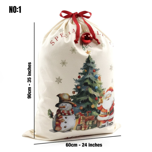 Personalized Santa Sack – 24" x 35" (60 x 90 cm) Large Christmas & New Year Gift Bag - Pamusan.com