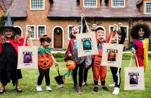 Personalized Trick or Treat Bag – Custom Halloween Candy Bags with Name for Kids - Pamusan.com