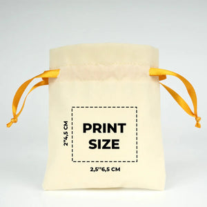 Personalized Velvet Rose Drawstring Pouch – Orange Ribbon – 4" × 5" (10 × 13 cm) - Pamusan.com