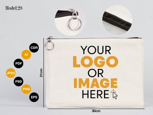 Personalized Wedding Clutch Bag 12"W x 8"H - 27 Different Designs, Cotton, - Pamusan.com