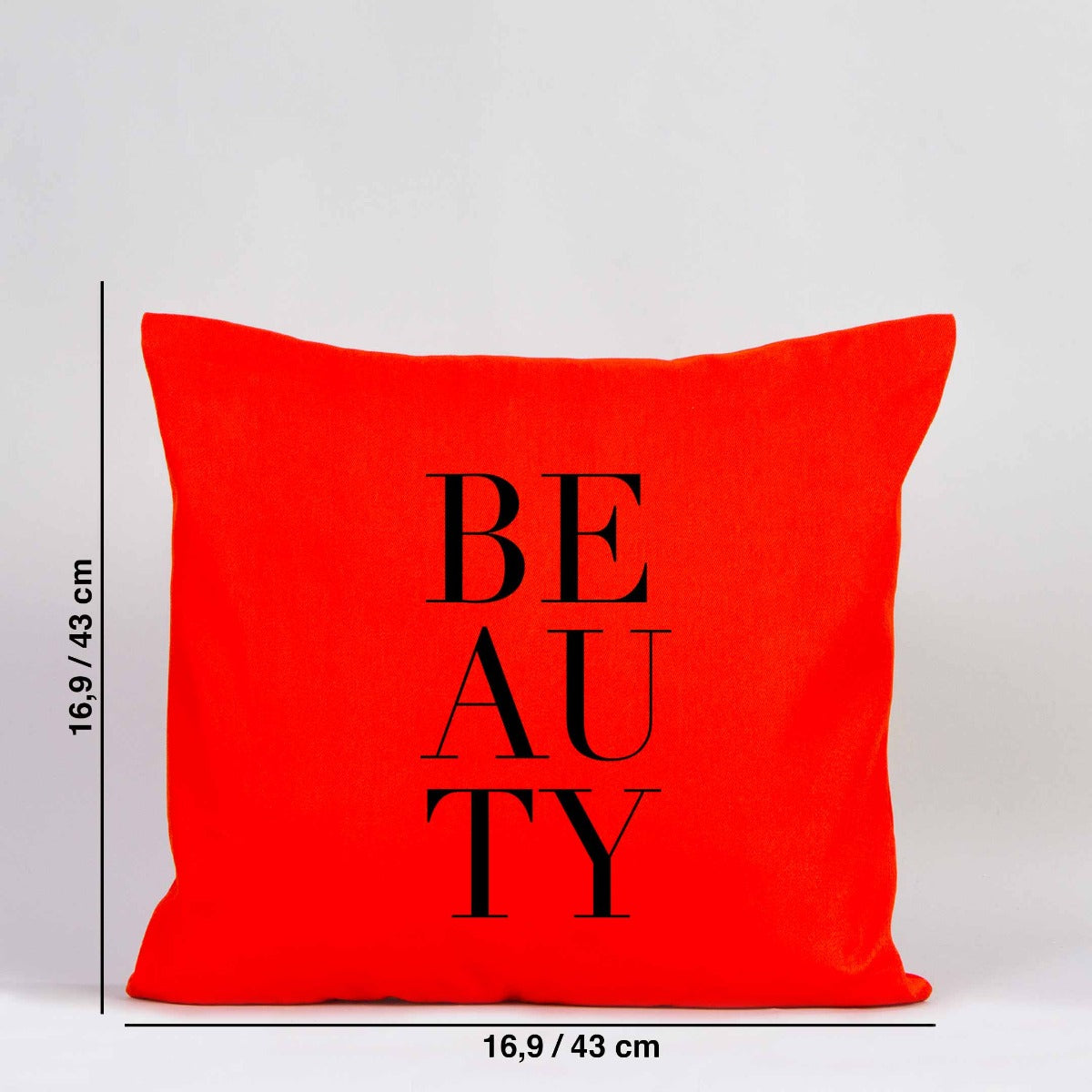 Pillow Cases 17" W x 17" H (43cm x 43 cm) -  Orange (Customize)