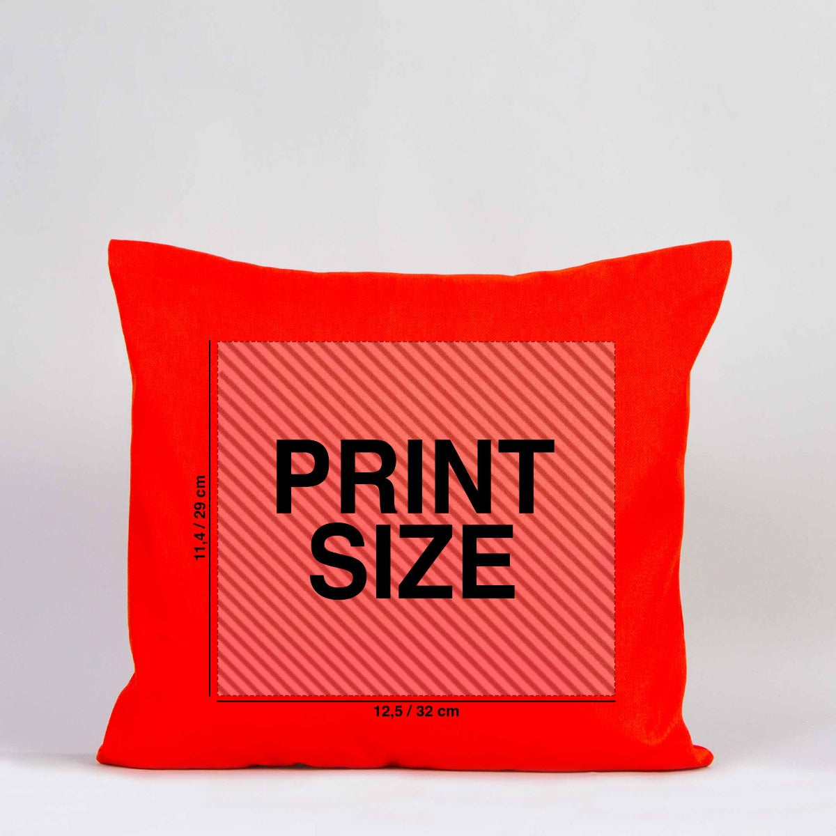 Pillow Cases 17" W x 17" H (43cm x 43 cm) -  Orange (Customize)