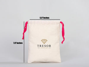 Pink Drawstring Cotton Bags 6"W x 8"H (15 cm x 20 cm), Great For Packing And Wrapping, Organic Cotton Pouch Bag, Bridal shower Bag, Custom Bag - Pamusan.com