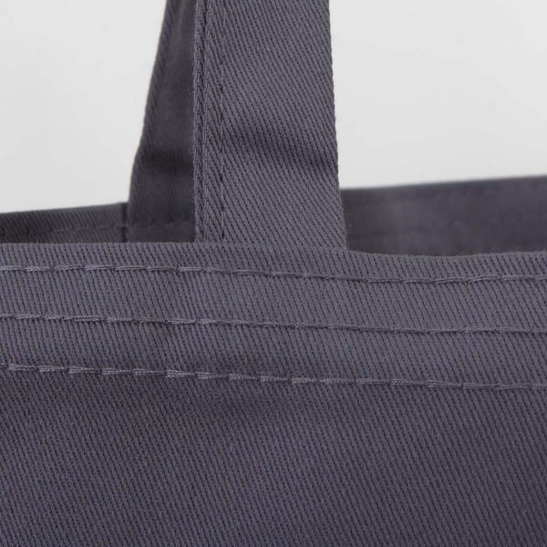 Plain Gray Gabardine Tote Bag 14"x16" – Durable Eco - Friendly Cotton Bag - Pamusan.com