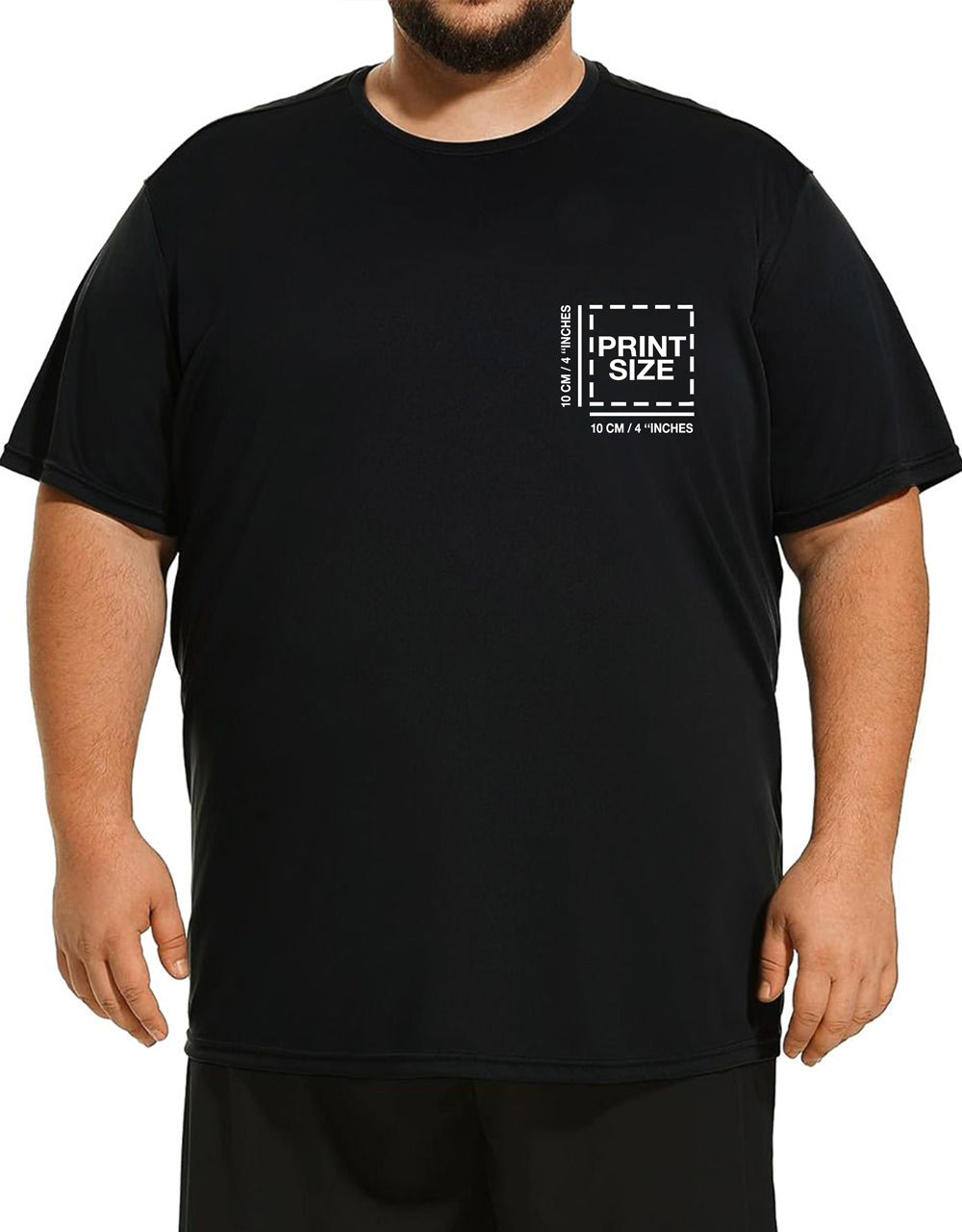 Large T-shirt - Black (Customizable)