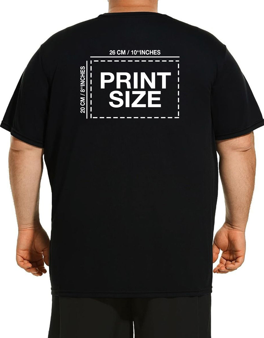 Large T-shirt - Black (Customizable)