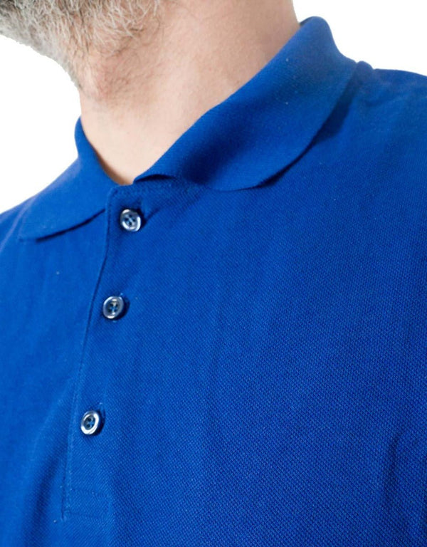 Polo Collar Blue T-Shirt - Digital Print - Pamusan.com