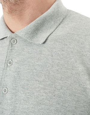 Polo Collar Gray T-Shirt - Print - Pamusan.com