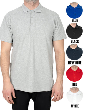 Polo Collar Gray T-Shirt - Print - Pamusan.com