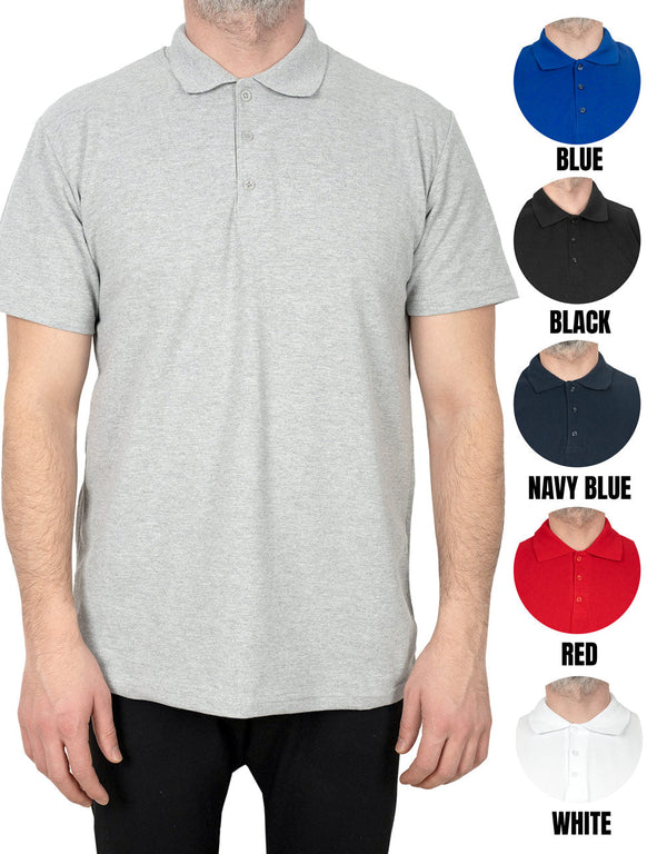 Polo Collar Gray T-Shirt - Print - Pamusan.com