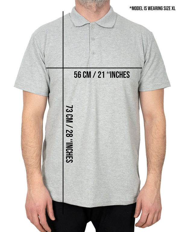 Polo Collar Gray T-Shirt - Print - Pamusan.com