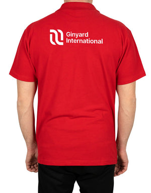 Polo Collar Red T-Shirt - Digital Print - Pamusan.com