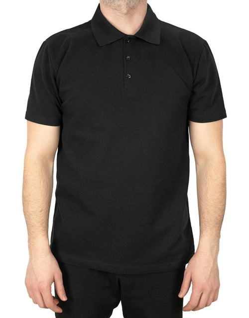 Polo Collar T-Shirt Black - Pamusan.com