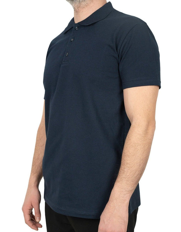 Polo Collar T-Shirt Navy - Pamusan.com