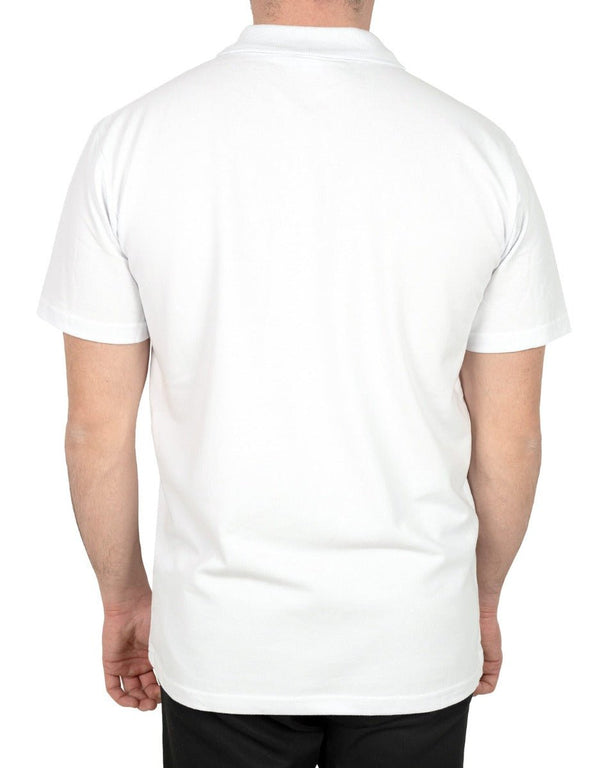 Polo Collar T-Shirt White - Pamusan.com