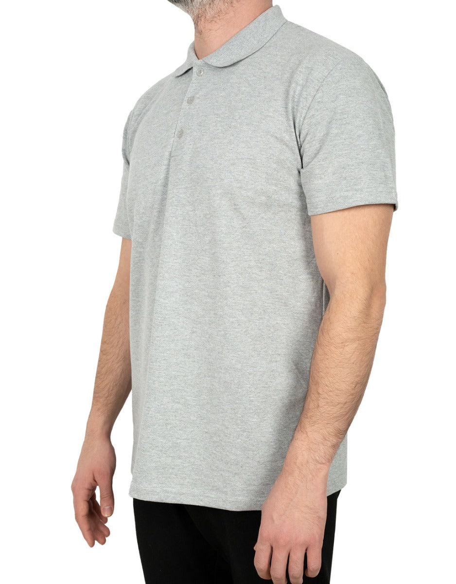 Wholesale Polo Collar T-Shirt Gray Color