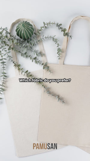 Custom Long Handle Tote Bag 10"x14" –   Mini Promotional & Shopping Bag