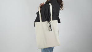 Raw Cotton Tote Bag – Blank Gabardine Fabric, 14x16 inch, Durable & Eco-Friendly