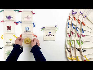 Customizable Merry Christmas Bags - Add Logo & Text - Colorful Drawstring