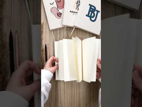 Canvas Cover Notebook  6"W x 8"H (15 cm x 20 cm) Text Logo or Photo Print, Promotional Notebook