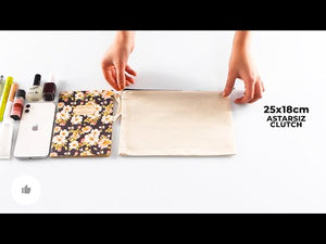 Clutch Gabardine Bag - 5"W x 3"H (12 cm x 8 cm)