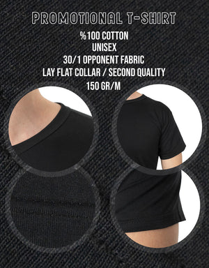 Print Promotional T-shirt Black Color - Pamusan.com