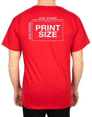 Print Promotional T-shirt Red Color - Pamusan.com