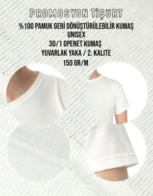 Print Promotional T-shirt White Color - Pamusan.com