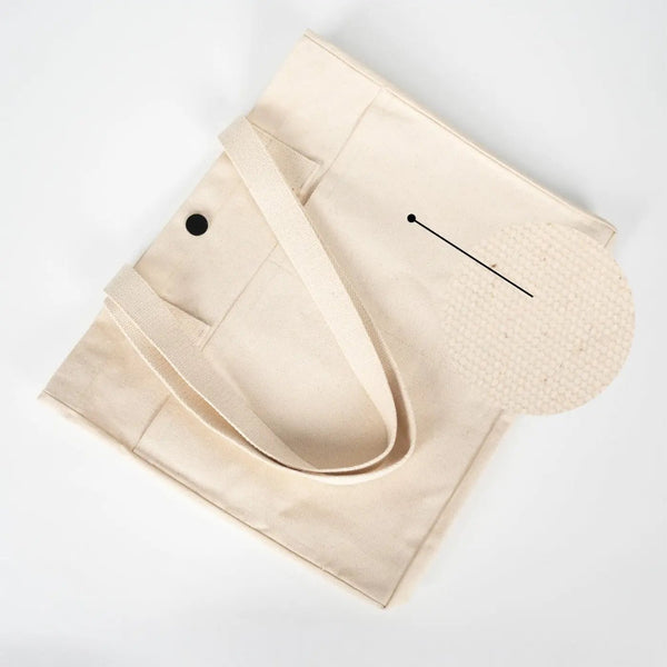 Printed Canvas LUX Tote Bag – Snap Button & Front Pockets – 18" × 16" × 4" (35 × 40 × 10 cm), Thick 10 oz Cotton - Pamusan.com