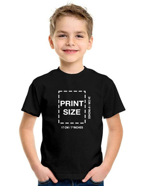 Printed Promotional Children's T-Shirt - Black - Pamusan.com