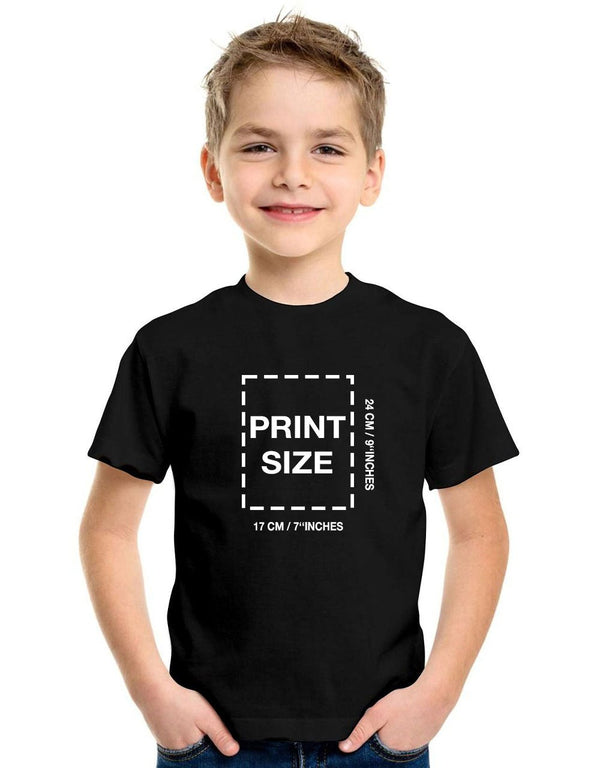 Printed Promotional Children's T-Shirt - Black - Pamusan.com