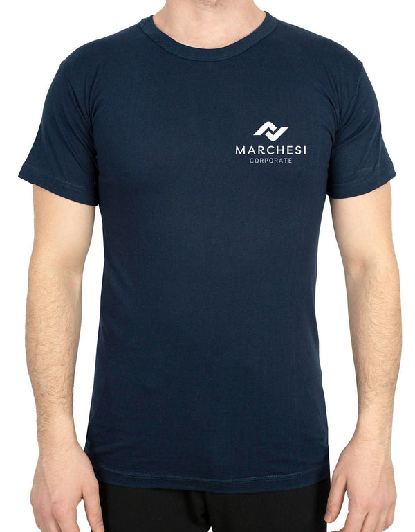 Printed Promotional T-Shirt Navy Color - Pamusan.com