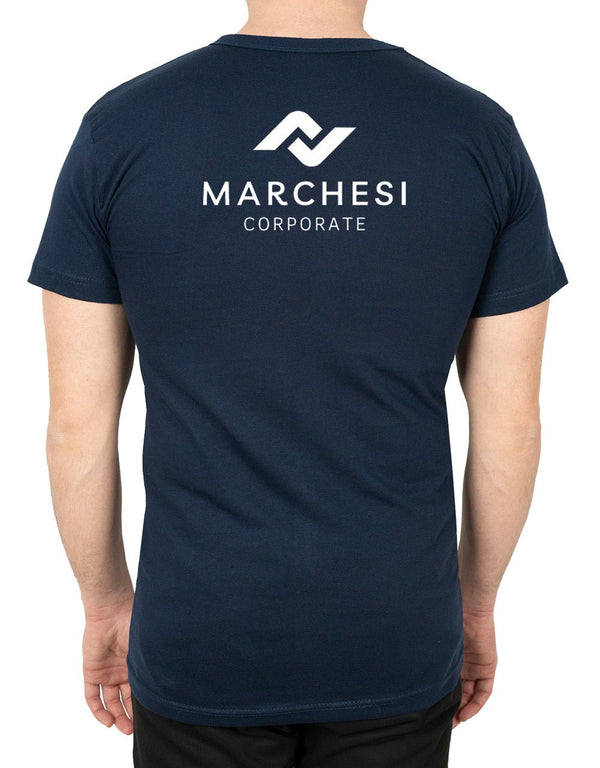 Printed Promotional T-Shirt Navy Color - Pamusan.com