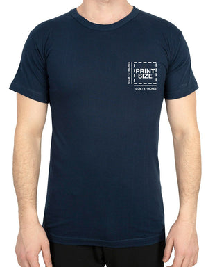 Printed Promotional T-Shirt Navy Color - Pamusan.com