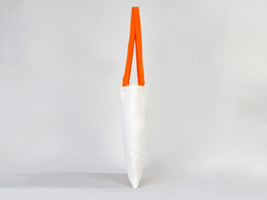 Printed Tote Bags with Orange Handles – 14"x16" Custom Cotton Logo Bags - Pamusan.com