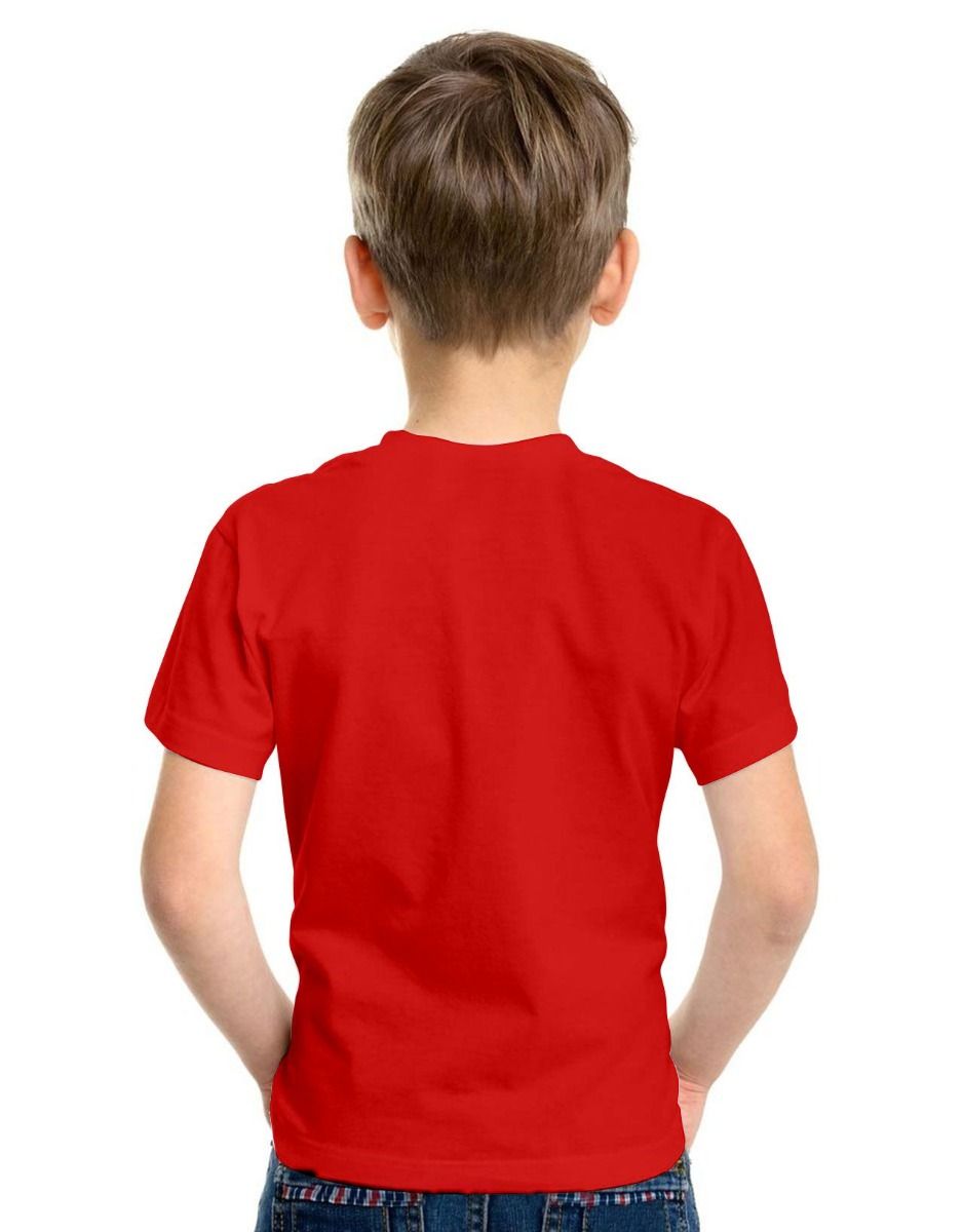 Moon Star Printed Red Kid T-Shirt - 1000 - Single Color Printing