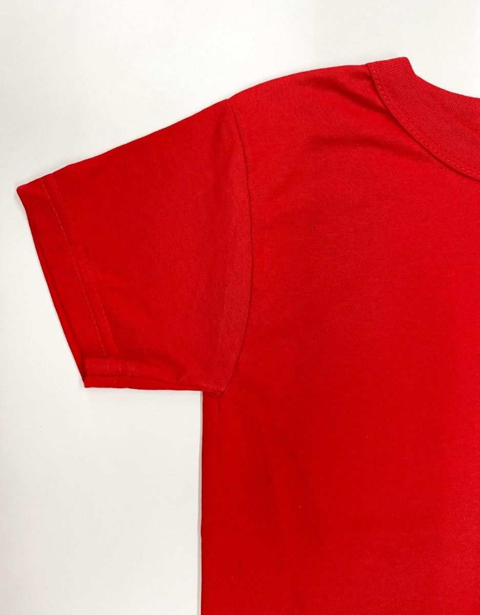 Moon Star Printed Red Kid T-Shirt - 1000 - Single Color Printing