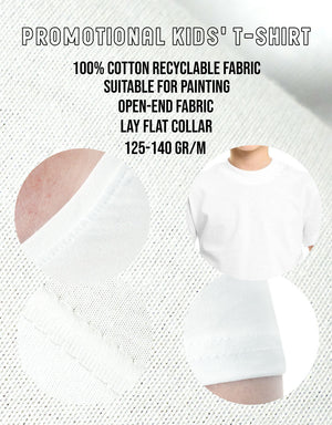 Digital Printed Promotional Children's T-Shirt - White