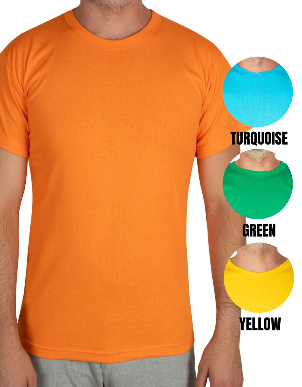 Print Promotional T-shirt Orange Color