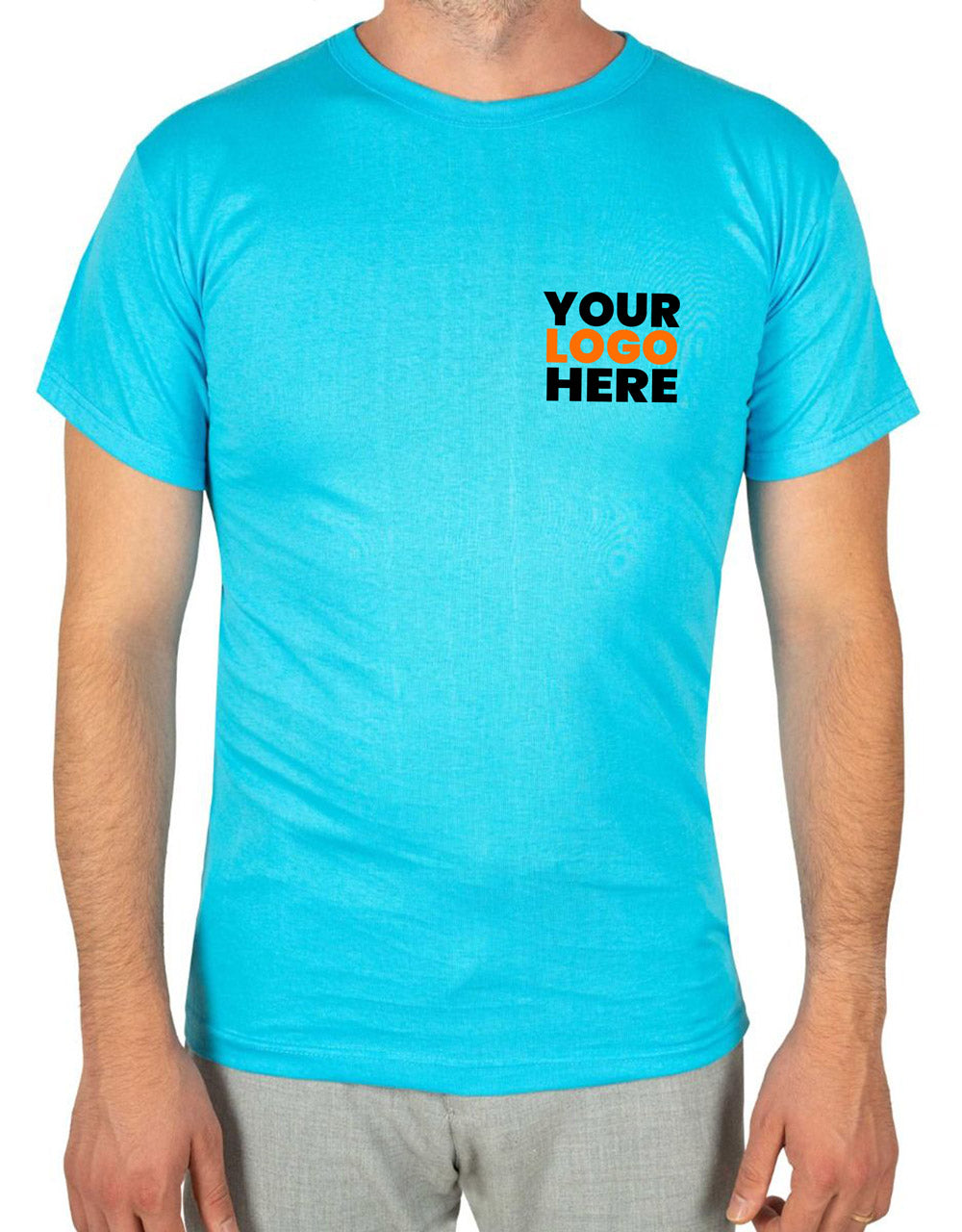 Print Promotional T-shirt Blue Color