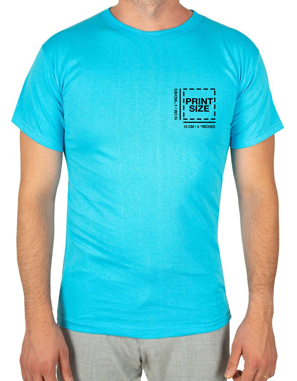 Print Promotional T-shirt Blue Color