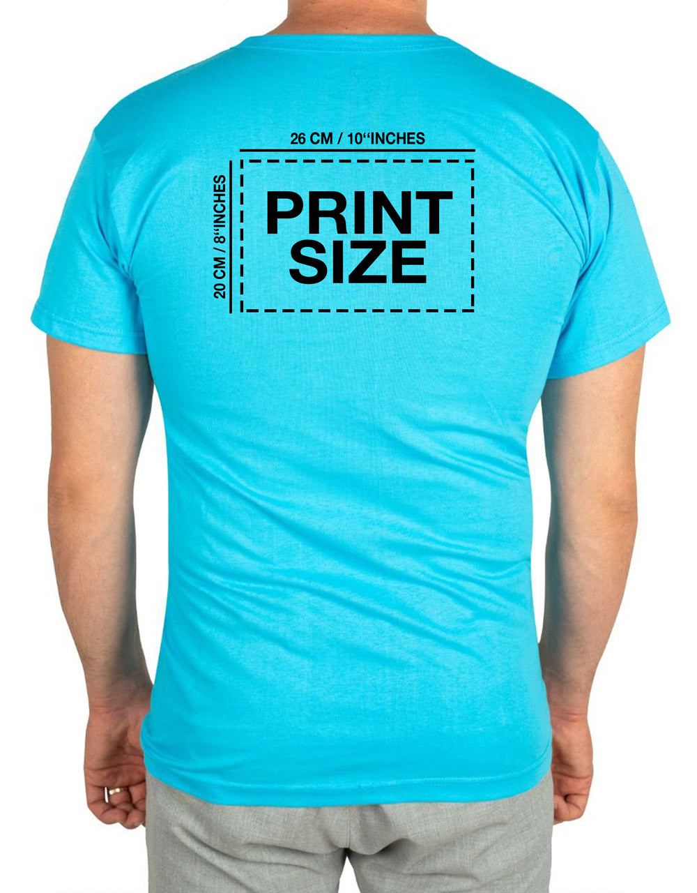 Print Promotional T-shirt Blue Color